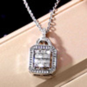 KOREAN ROCK CANDY NECKLACE, CREATIVE LOCK ZIR